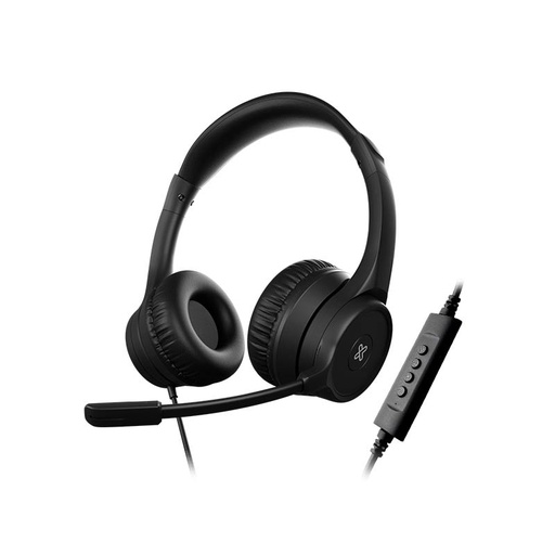 [KCH-510] Audifonos tipo Headset Klip Xtreme KlearCom USB con Micrófono Negro
