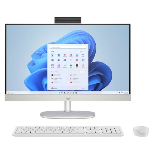 [7Z2W7LA#ABM] Computadora AIO HP 24-CR0016LA 23.8" TouchScreen AMD Ryzen 5 7520U 8GB RAM 512GB SSD Blanco W11 Home