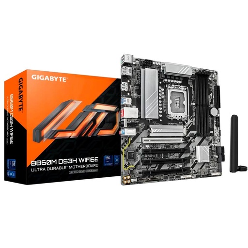 [B860M DS3H WIFI6E] Motherboard Gigabyte B860M DS3H WIFI6E Socket LGA1851 Core™ Ultra 4xDDR5 Micro ATX