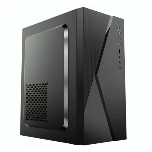 [CP3125] Case KME CM04Q1RA003C NOVA Media Torre Micro ATX Negro + Fuente de Poder 600W