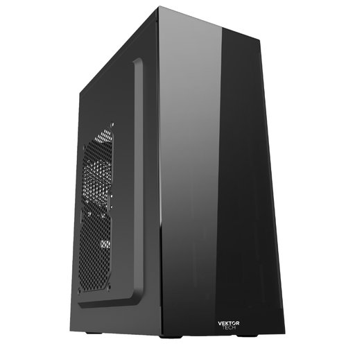[GQ-21] Case VektorTech GQ-21 Media Torre ATX Negro + Fuente de Poder 600W